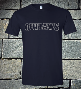 Outlaws baseball short sleeve t-shirt or dri fit