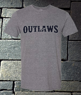 Outlaws baseball short sleeve t-shirt or dri fit