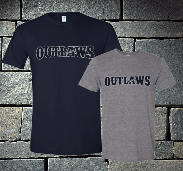 Outlaws baseball short sleeve t-shirt or dri fit