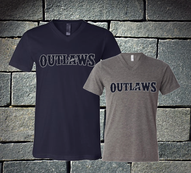 Outlaws baseball ladies v-neck