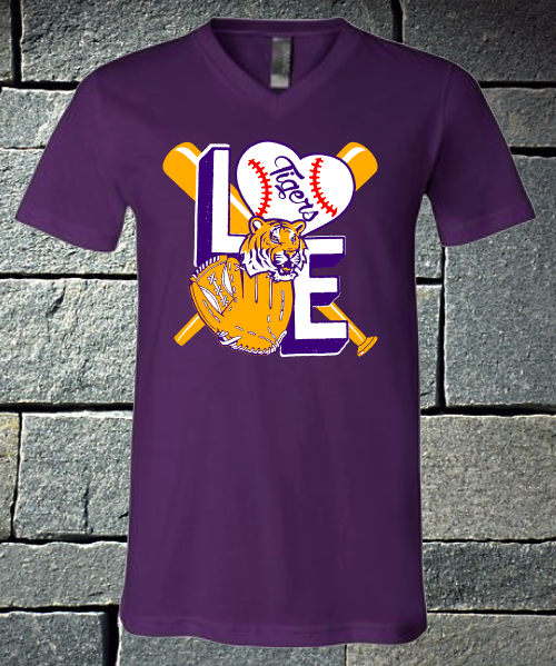 Fairfield short sleeve purple Tigers