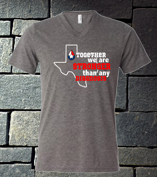 Together We are Stronger Than Any Diagnosis - grey triblend b/c