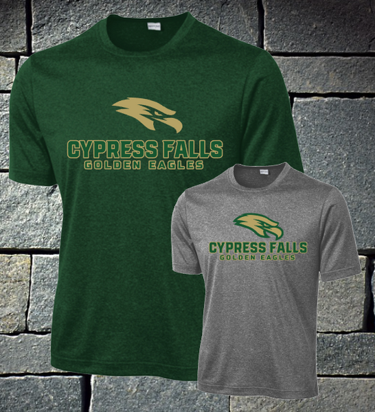Cypress Falls Golden Eagles logo - dri fit