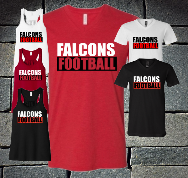 Falcons Football Block - ladies and girls