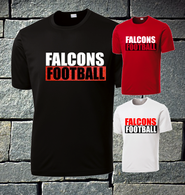 Falcons football block letters