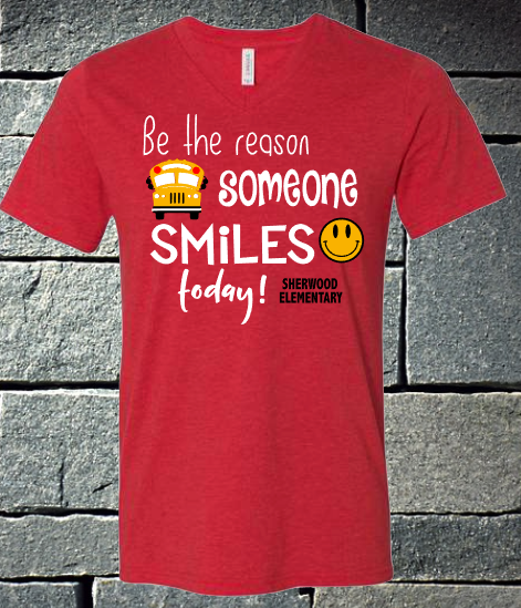 2021 Be the reason someone smiles today - heather red