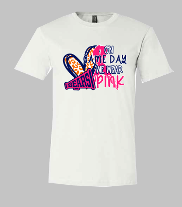 On game day we wear pink - Bears Cheer