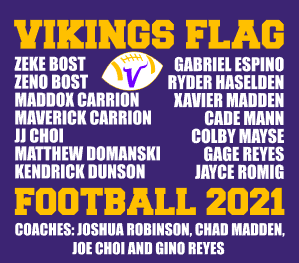 Vikings Flag Roster 2021