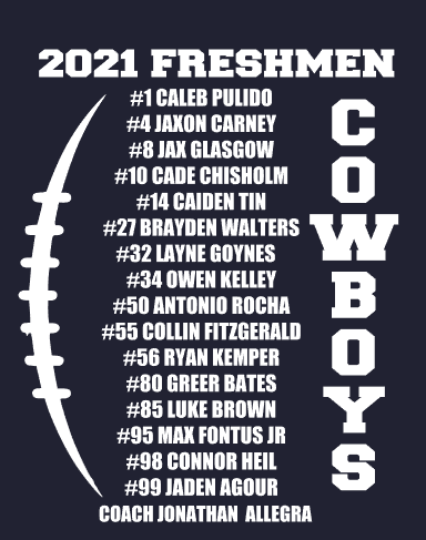 2021 Cowboys Freshmen with ROSTER