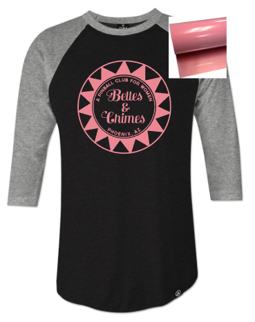 Belles & Chimes Pinball 3/4 sleeve raglan