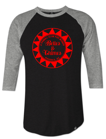 Belles & Chimes Pinball 3/4 sleeve raglan