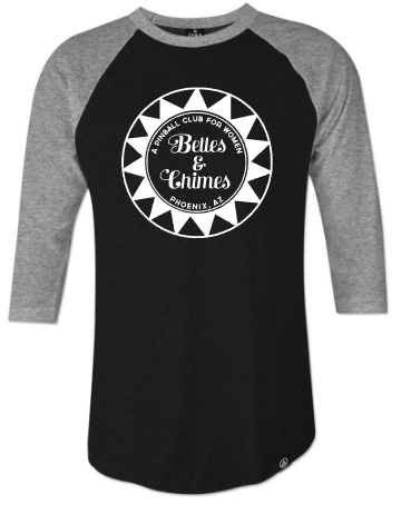 Belles & Chimes Pinball 3/4 sleeve raglan