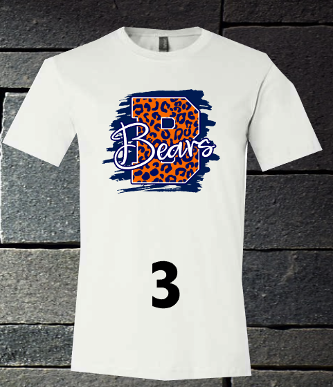 Bridgeland Bears White T-shirt adult XL, Adult M, Adult 2XL