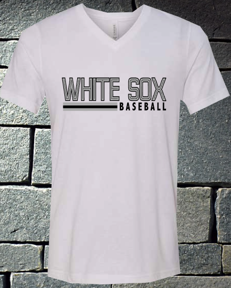 White Sox baseball lines - white