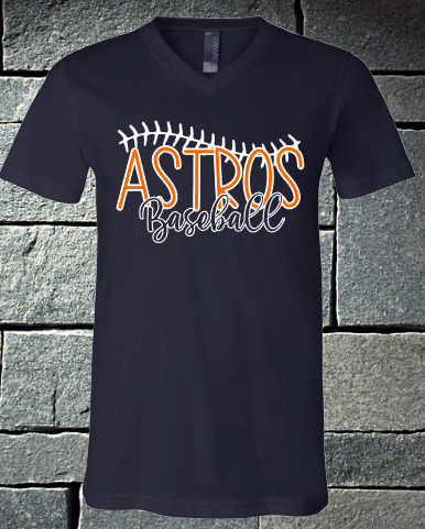 Astros baseball with lace