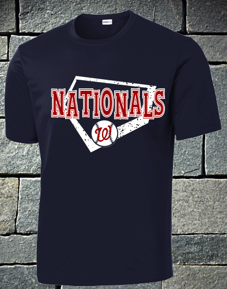 Nationals Baseball home plate- Youth sizes