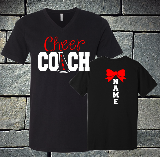 Cheer COACH with name on the back