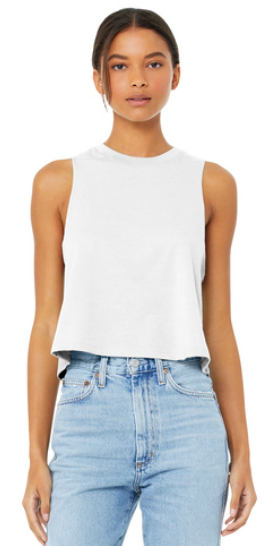 New 2022 White cropped tank
