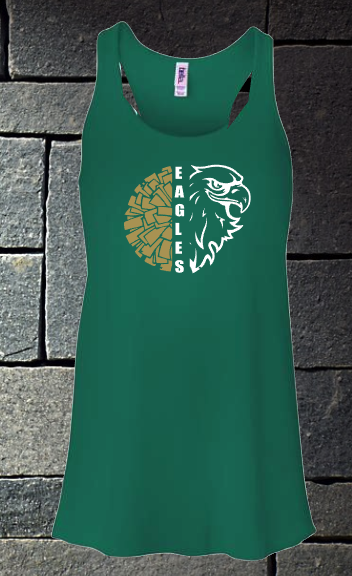 New 2022 Eagles with pompom racerback tank