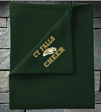 Cy Falls Cheer Sweatshirt blanket