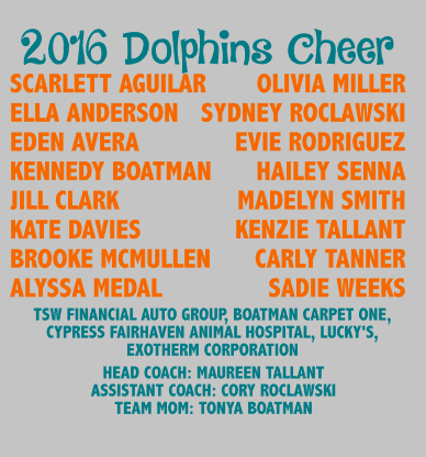 2016 Dolphin cheer - 2