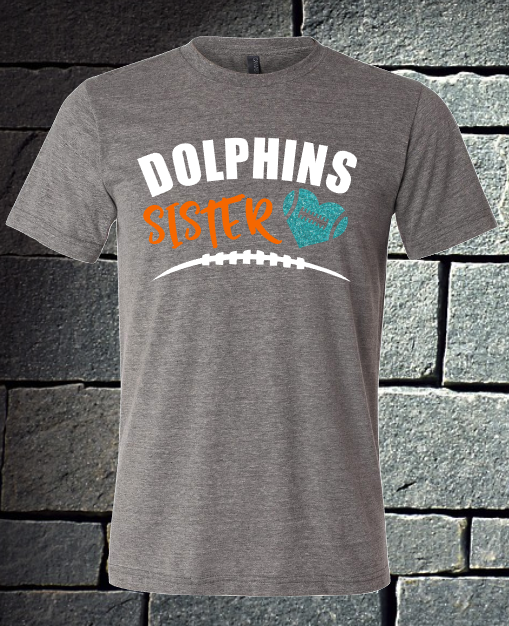 Dolphins Sister with football laces