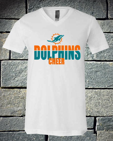 Two color dolphins cheer