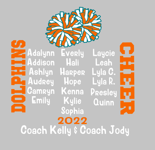 Dolphins Cheer Freshman Roster- Cooper
