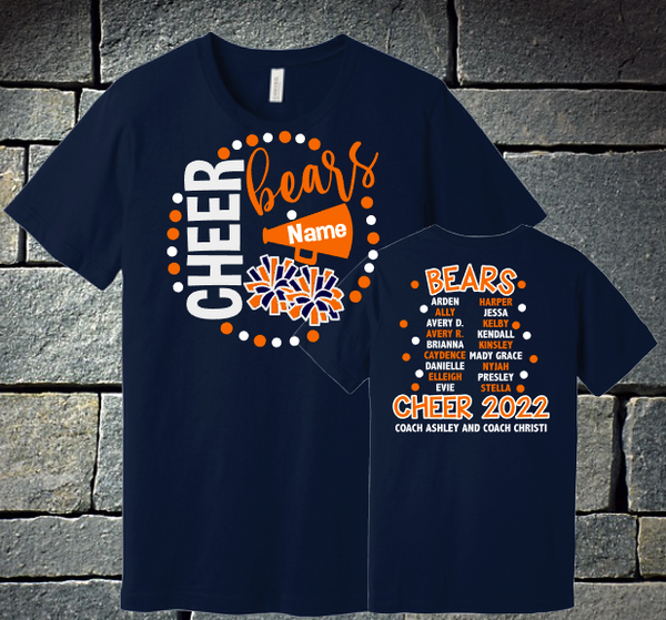 Bears Rookie Cheer Girls Roster shirt - Daubert 2022