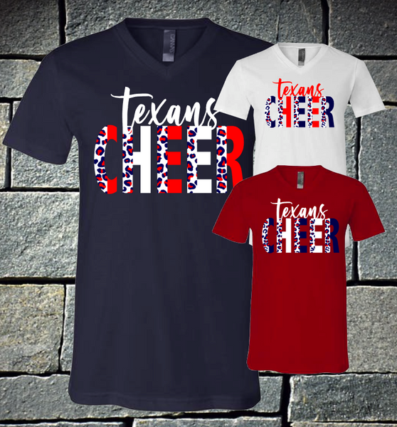 Texans leopard cheer