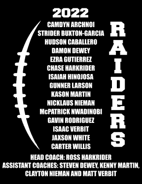 Raiders Football 2022 Roster - Martin