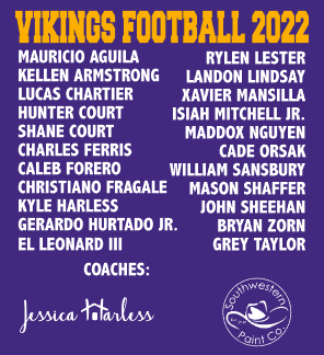 Vikings Football 2022 Roster - Taylor