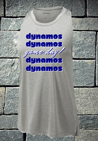 Fall 2022 Dynamos ladies racerback dri fit game day tank