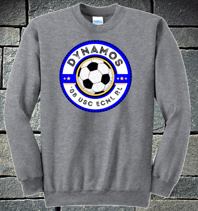 Fall 2022 Dynamos grey crew sweatshirt