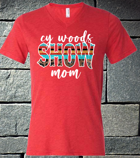 Cy Woods FFA Show Mom - red triblend