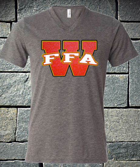Cy Woods FFA logo - grey triblend