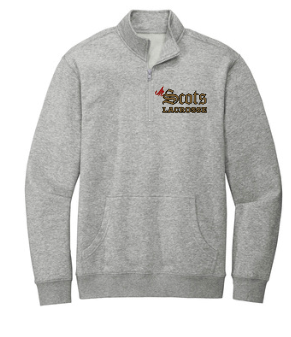 Scot's Lacrosse 1/4 zip fleece pullover