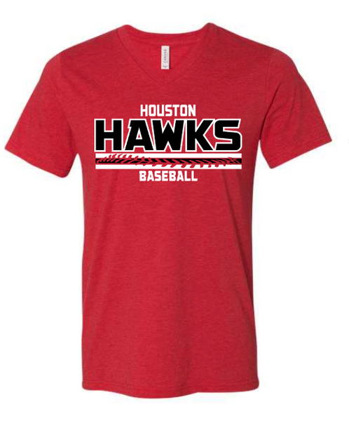 Houston Hawks Baseball three lines