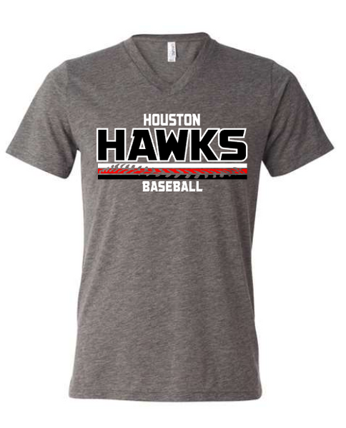 Houston Hawks Baseball three lines