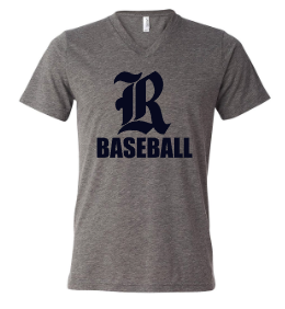 R Baseball Grey
