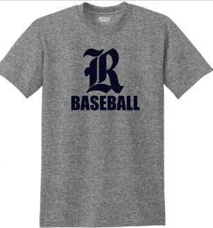 R Baseball Grey