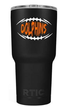 Dolphins cup decals