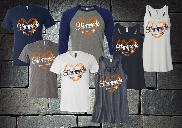 Stampede Softball Heart