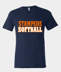 Ladies Stampede Softball Western letters