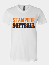 Ladies Stampede Softball Western letters