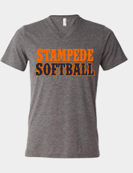 Ladies Stampede Softball Western letters
