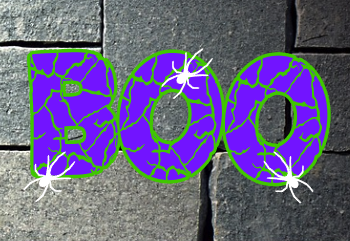Boo with Spiders