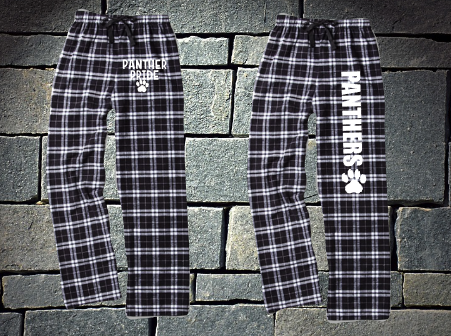 Pope Panthers Black and White Flannel Pants