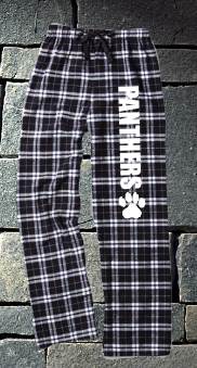 Pope Panthers Black and White Flannel Pants