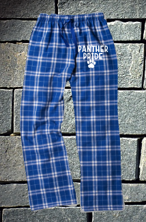 Pope Panthers Royal and Silver Flannel Pants